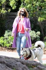 LAURA DERN Out with Her Dog in Pacific Palisades 06/02/2020