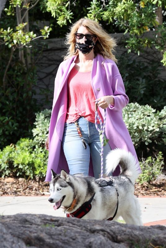 LAURA DERN Out with Her Dog in Pacific Palisades 06/02/2020
