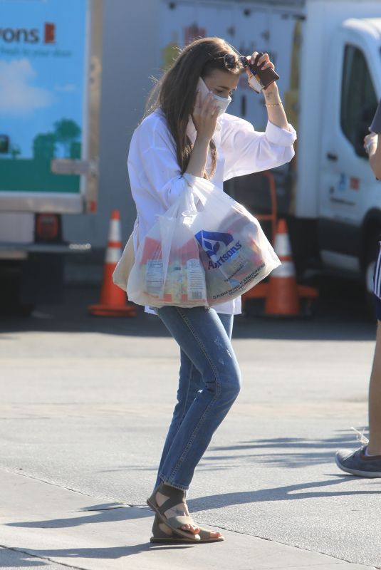 LILY COLLINS Out Shopping in Los Angeles 06/27/2020
