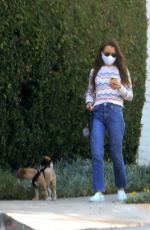 LILY COLLINS Out with Her Dog in Beverly Hills 06/06/2020