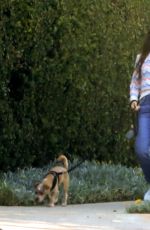 LILY COLLINS Out with Her Dog in Beverly Hills 06/06/2020