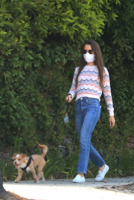LILY COLLINS Out with Her Dog in Beverly Hills 06/06/2020