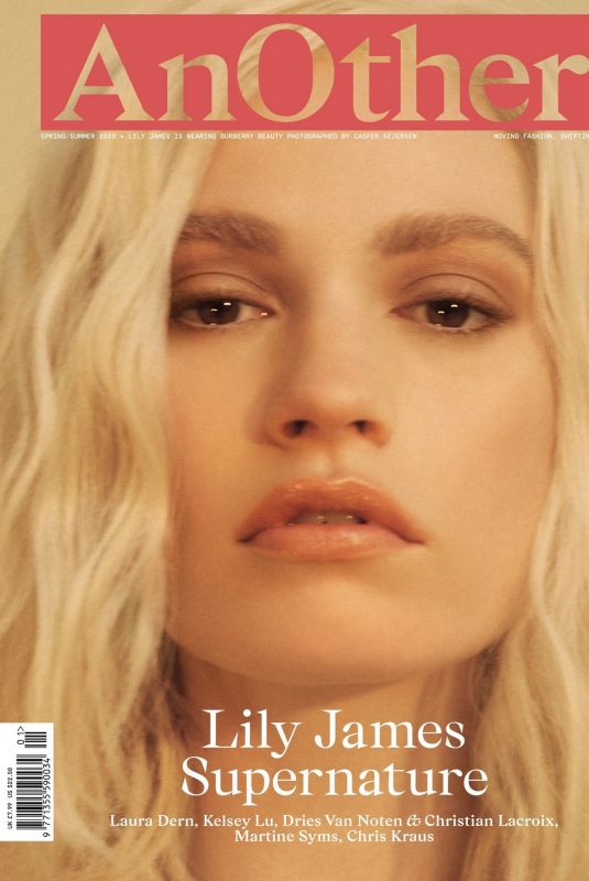 LILY JAMES in Another Magazine, Spring/Summer 2020