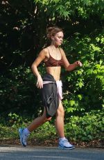 LILY-ROSE DEPP Out Jogging in Los Angeles 06/17/2020