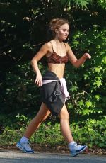 LILY-ROSE DEPP Out Jogging in Los Angeles 06/17/2020