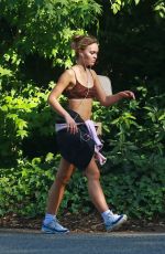 LILY-ROSE DEPP Out Jogging in Los Angeles 06/17/2020