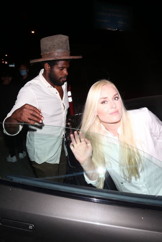 LINDSEY VONN and P. K. Subban at Catch LA in West Hollywood 06/12/2020
