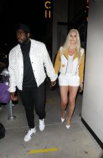 LINDSEY VONN and P. K. Subban Out for Dinner at Catch LA in West Hollywood 06/13/2020
