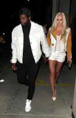 LINDSEY VONN and P. K. Subban Out for Dinner at Catch LA in West Hollywood 06/13/2020