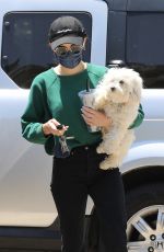 LUCY HALE and Elvis at a Dog Park in Studio City 06/04/2020