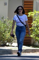 LUCY HALE in Denim Out in Studio City 06/09/2020