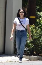 LUCY HALE in Denim Out in Studio City 06/09/2020