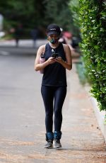 LUCY HALE Out Hiking at Fryman Canyon in Studio City 06/29/2020