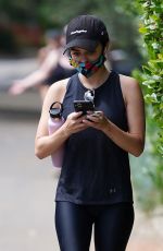 LUCY HALE Out Hiking at Fryman Canyon in Studio City 06/29/2020