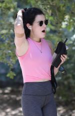 LUCY HALE Out Hiking in Los Angeles 06/11/2020