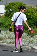 LUCY HALE Out with Elvis in Studio City 06/07/2020