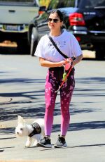 LUCY HALE Out with Elvis in Studio City 06/07/2020