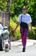 LUCY HALE Out with Elvis in Studio City 06/07/2020