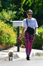 LUCY HALE Out with Elvis in Studio City 06/07/2020