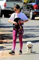 LUCY HALE Out with Elvis in Studio City 06/07/2020