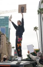 MADISON BEER at a Protest in Los Angeles 06/01/2020
