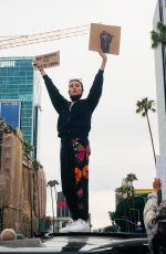 MADISON BEER at a Protest in Los Angeles 06/01/2020