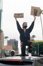 MADISON BEER at a Protest in Los Angeles 06/01/2020