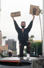 MADISON BEER at a Protest in Los Angeles 06/01/2020