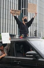 MADISON BEER at a Protest in Los Angeles 06/01/2020