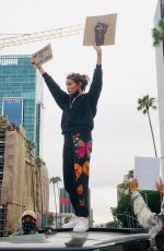 MADISON BEER at a Protest in Los Angeles 06/01/2020