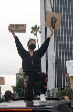 MADISON BEER at a Protest in Los Angeles 06/01/2020