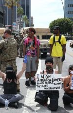 MADISON BEER Out Protesting in Los Angeles 06/02/2020