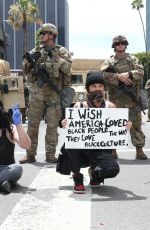 MADISON BEER Out Protesting in Los Angeles 06/02/2020