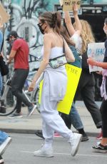 MADISON BEER Out Protesting in Los Angeles 06/05/2020