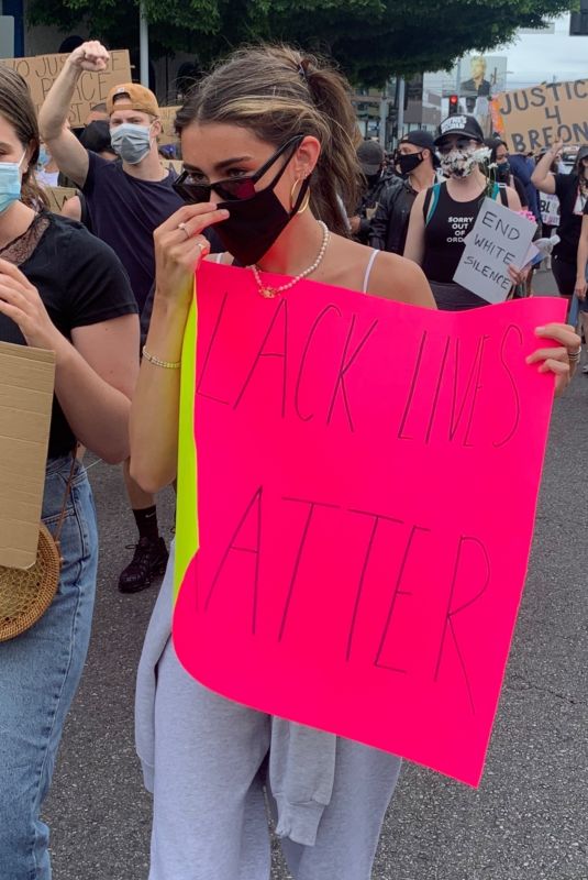 MADISON BEER Out Protesting in Los Angeles 06/05/2020