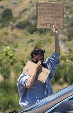 MADISON BEER Out Protesting in Malibu 06/03/2020
