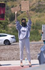 MADISON BEER Out Protesting in Malibu 06/03/2020
