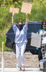 MADISON BEER Out Protesting in Malibu 06/03/2020