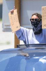 MADISON BEER Out Protesting in Malibu 06/03/2020