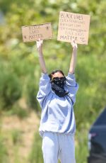 MADISON BEER Out Protesting in Malibu 06/03/2020