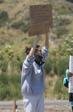MADISON BEER Out Protesting in Malibu 06/03/2020