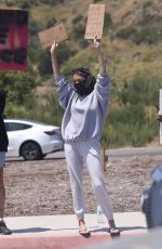MADISON BEER Out Protesting in Malibu 06/03/2020