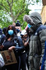 MADONNA at a Protest in London 06/07/2020
