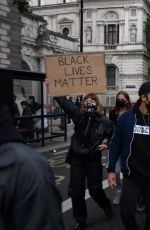 MADONNA at a Protest in London 06/07/2020