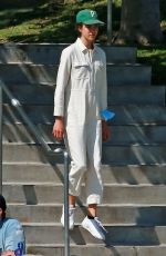 MARGARET QUALLEY at Pan Pacific Park in Los Angeles 06/27/2020