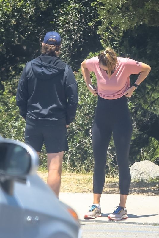 MARIA SHARAPOVA and Alexander Gilkes Out Hiking in Malibu 06/20/2020