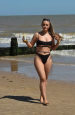 MEGAN CLARK in Bkini at a Beach in Frinton 05/30/2020