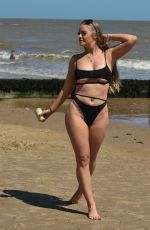 MEGAN CLARK in Bkini at a Beach in Frinton 05/30/2020