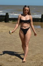 MEGAN CLARK in Bkini at a Beach in Frinton 05/30/2020