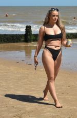 MEGAN CLARK in Bkini at a Beach in Frinton 05/30/2020